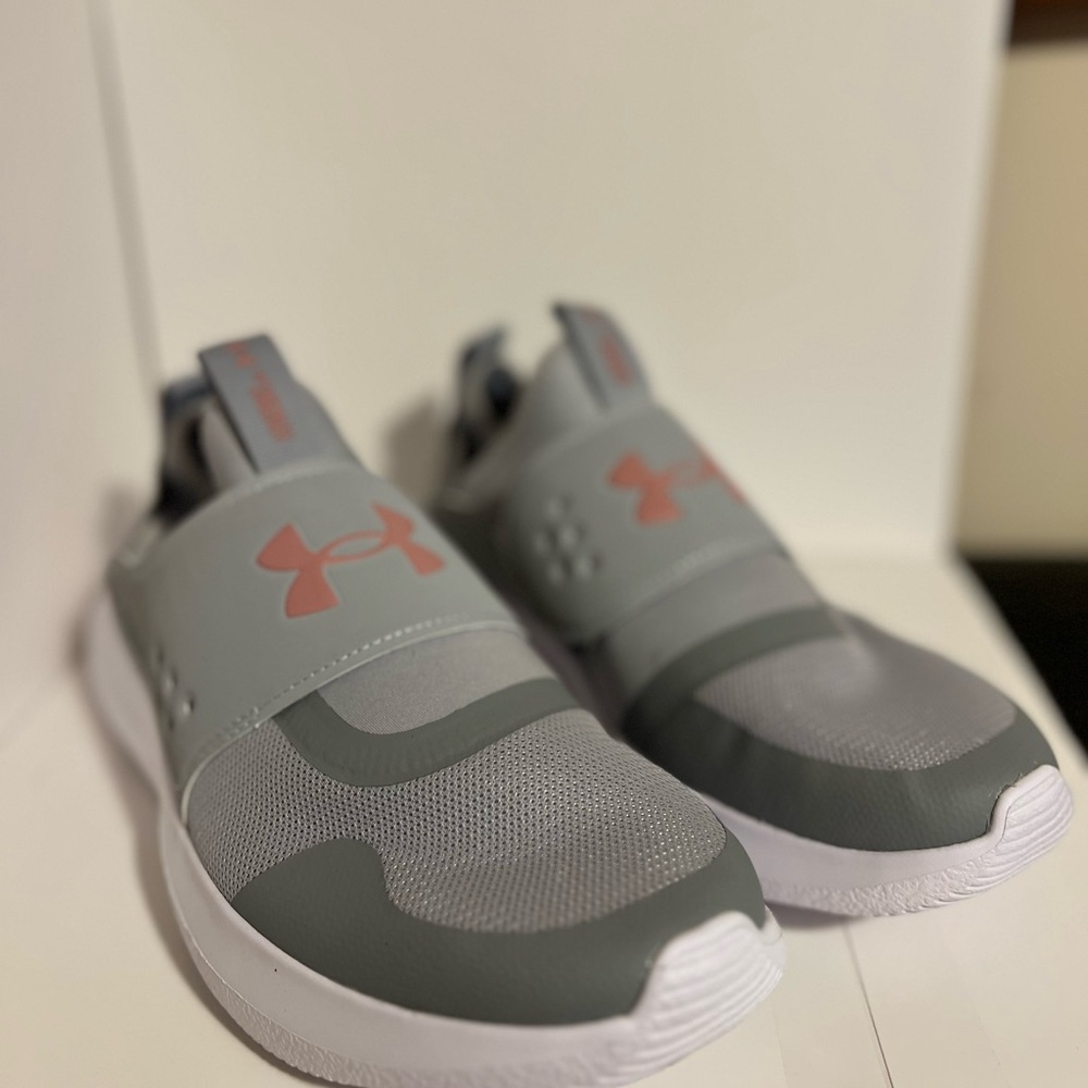 Under Armour Gray and Pink Sneakers